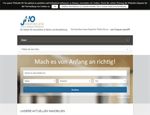Tablet Screenshot of jho-immobilien.de